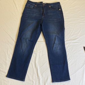 Universal Thread High Rise Slim Straight Jeans - Dark Wash Size 14